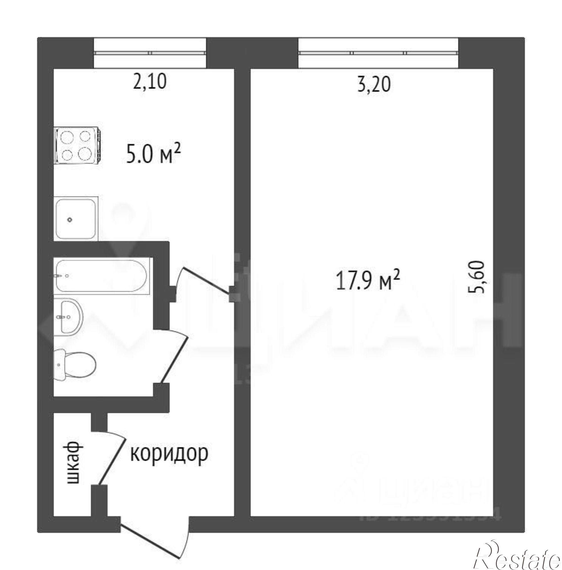 Купить квартиру за 2 550 000 рублей на Коммунистический проспект, 64