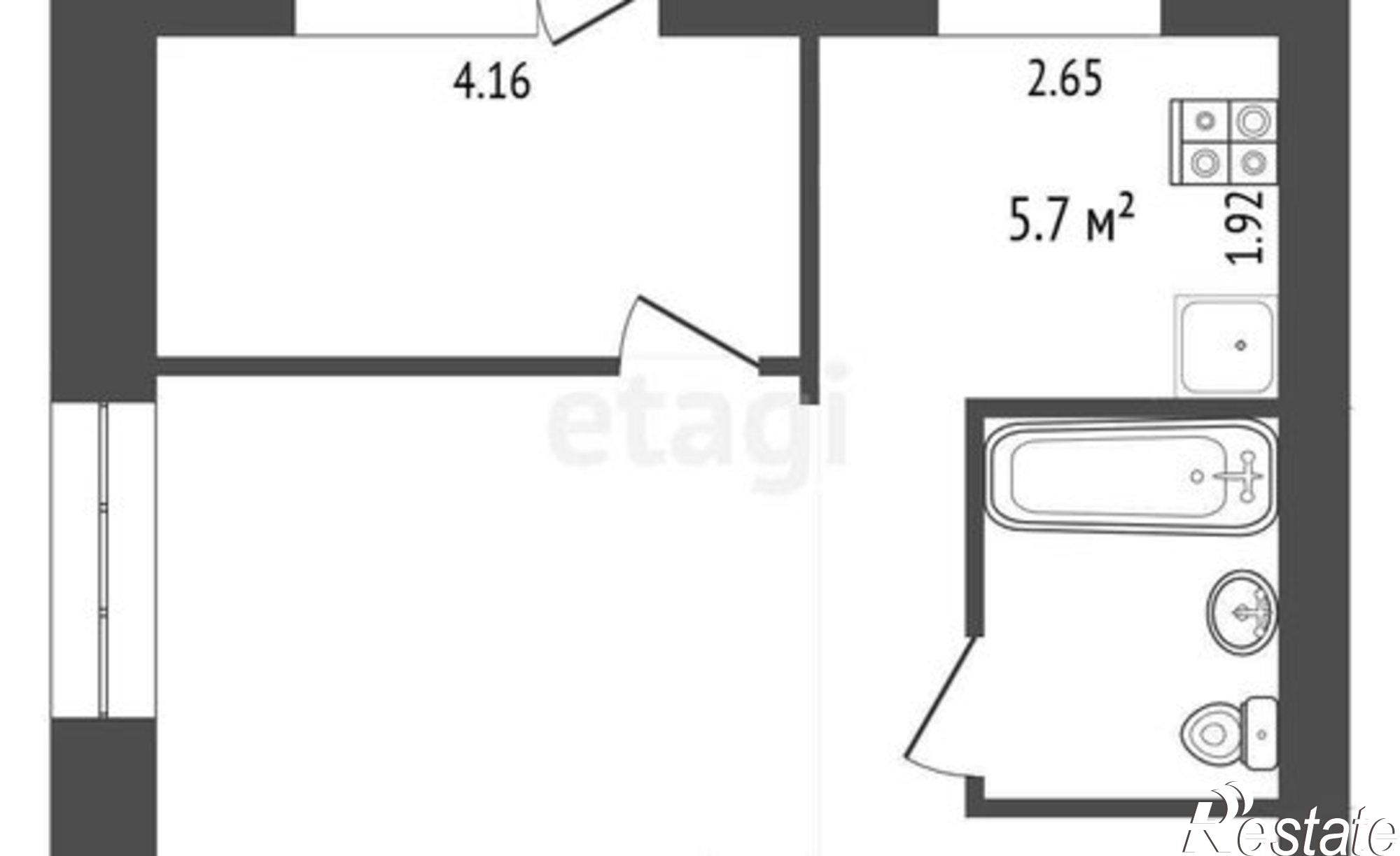 Купить квартиру за 2 300 000 рублей на улица Калинина, 97