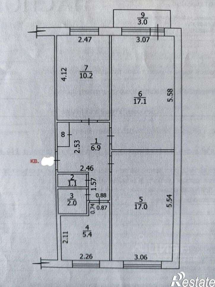 3-комн квартира ул Лесная, 11Б,  д. 11Б