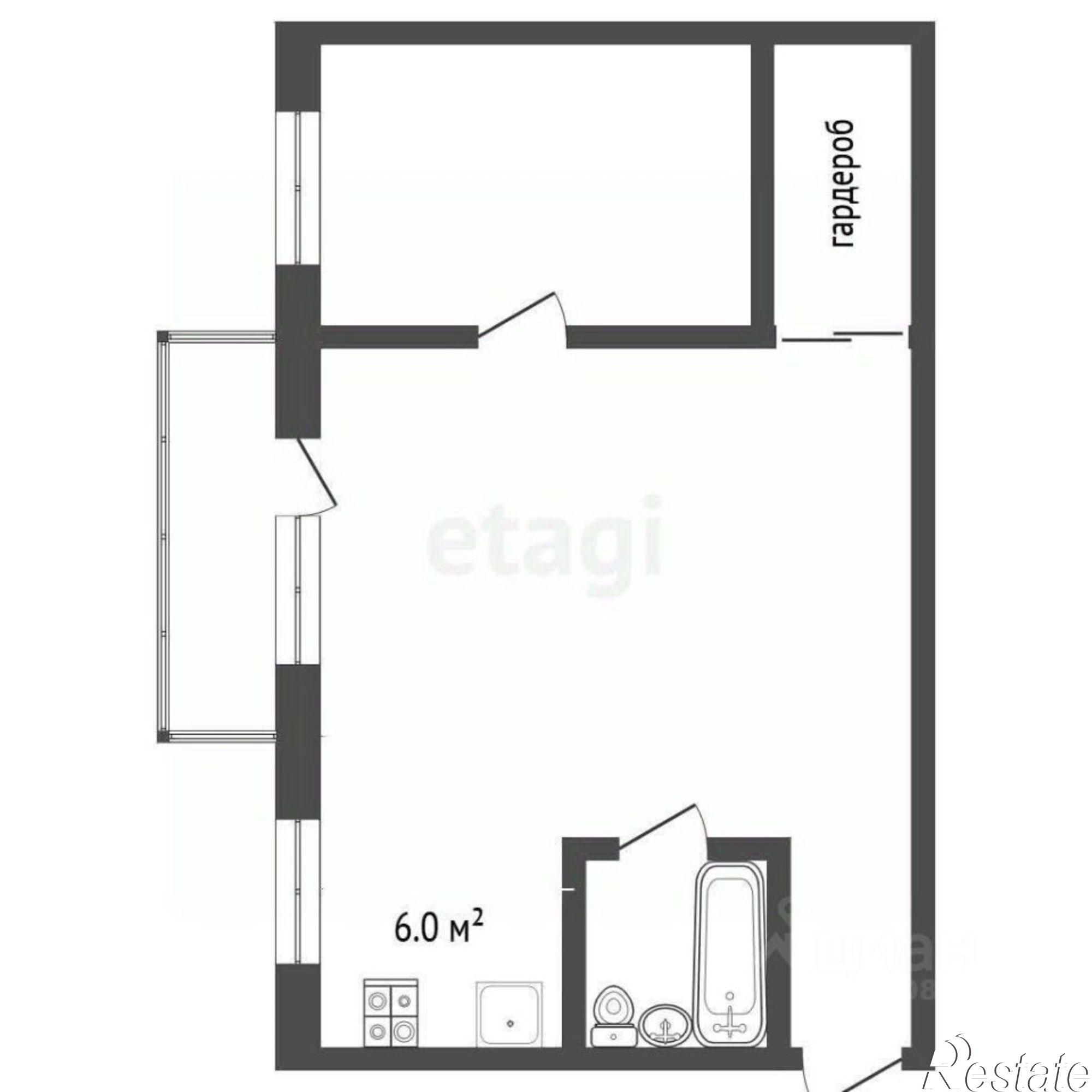 Купить квартиру за 2 300 000 рублей на улица Горького, 5А