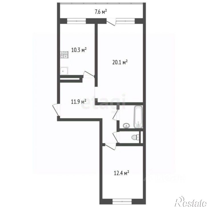 2-комн квартира ул Славского, 26,  д. 26