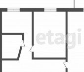 2-комн, 49кв м, этаж 3/5 Северная улица, 2