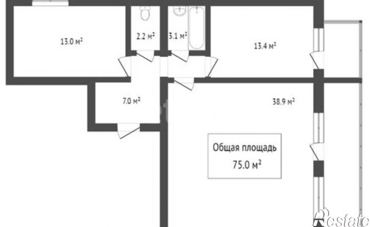 2-комн квартира улица Царевского, 9,  д. 9