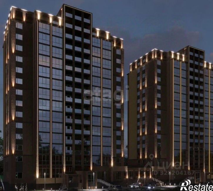 2-комн квартира в новом доме Ленинградская улица, 16А,  д. 16А