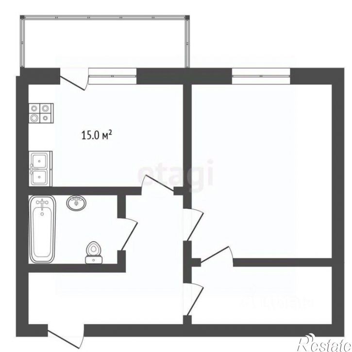 2-комн квартира улица Славского, 24,  д. 24