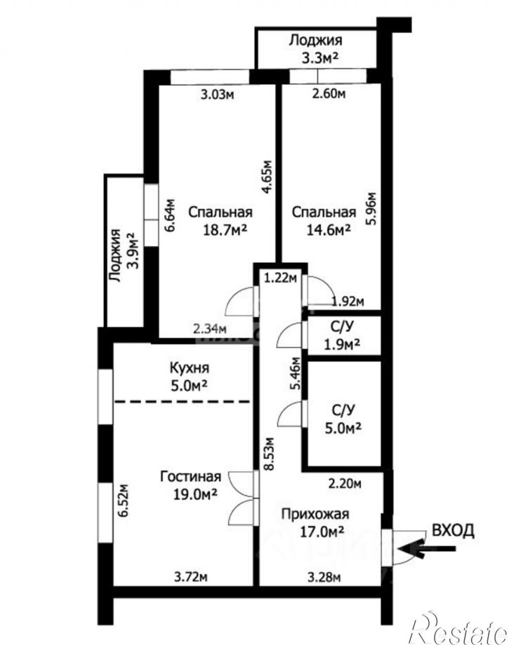 3-комн квартира улица Ленина, 116,  д. 116
