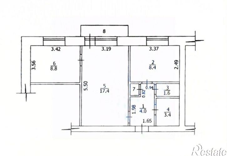 2-комн квартира Советская улица, 13,  д. 13