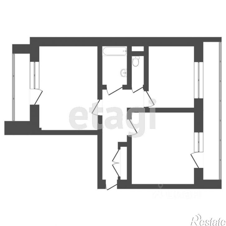 2-комн квартира Коммунистический проспект, 122,  д. 122