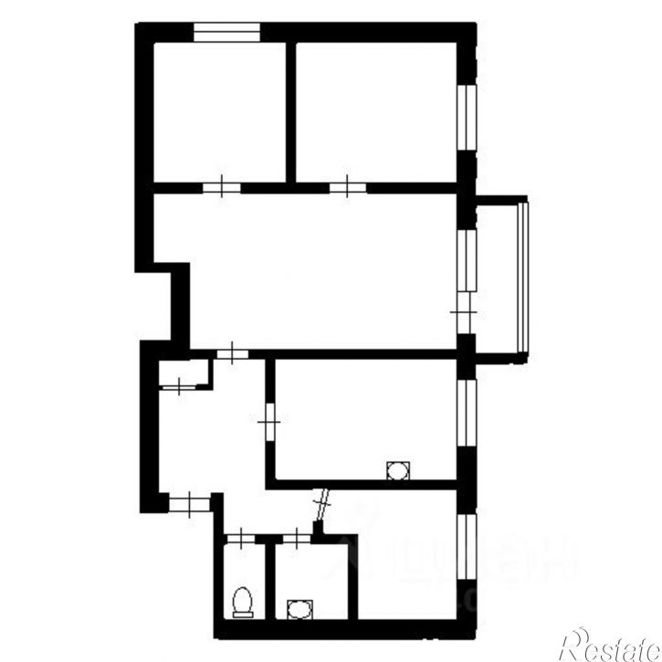 4-комн квартира ул Царевского, 12,  д. 12