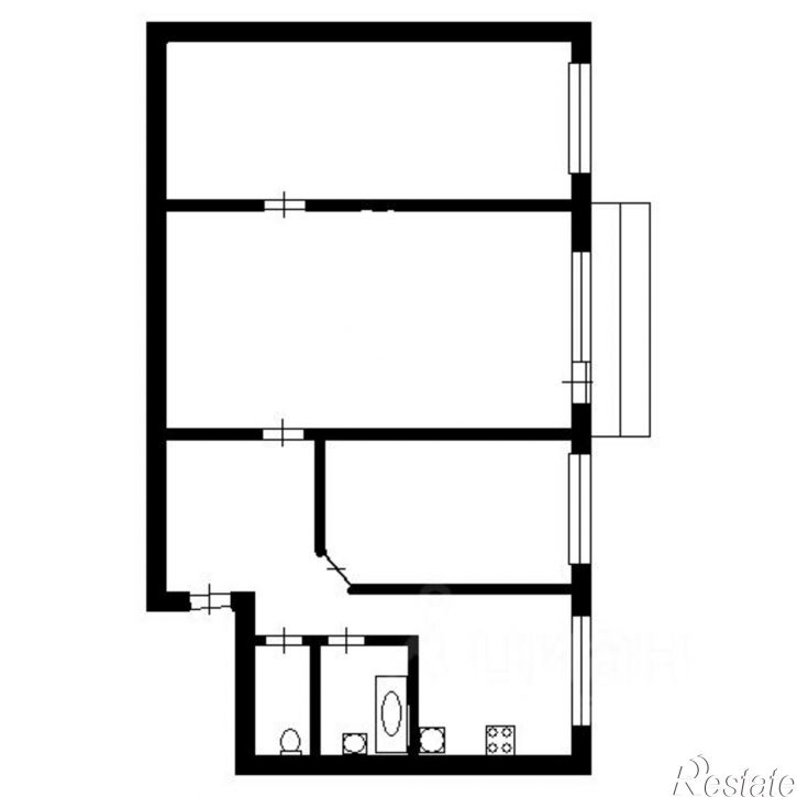 3-комн квартира ул Куйбышева, 7А,  д. 7А