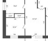 3-комн, 47кв м, этаж 2/5 ул Курчатова, 8