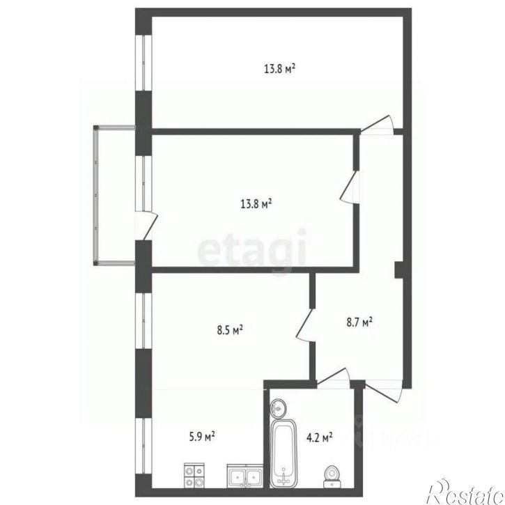3-комн квартира Коммунистический пр-кт, 58,  д. 58