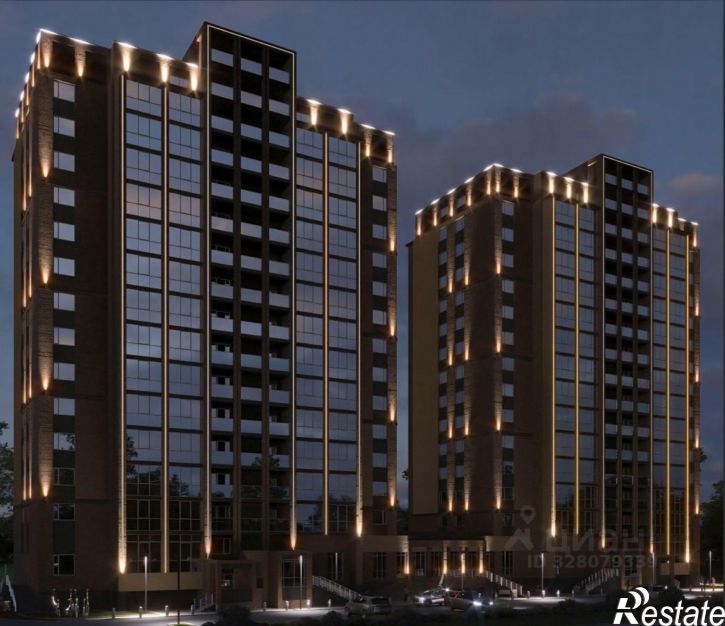 2-комн квартира в новом доме Ленинградская улица, 16А,  д. 16А